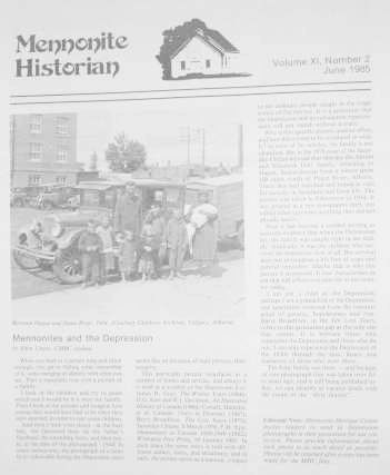 Mennonite Historian (June 1985)