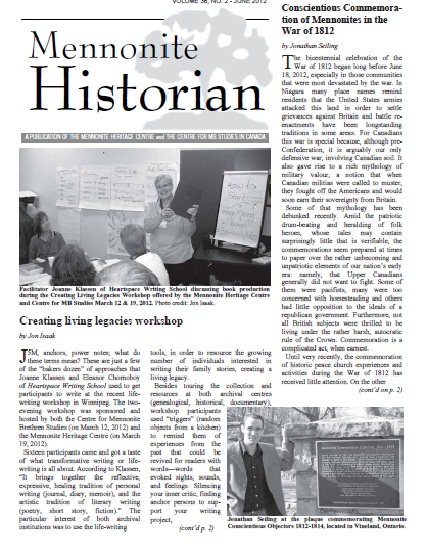 Mennonite Historian (June 2012)