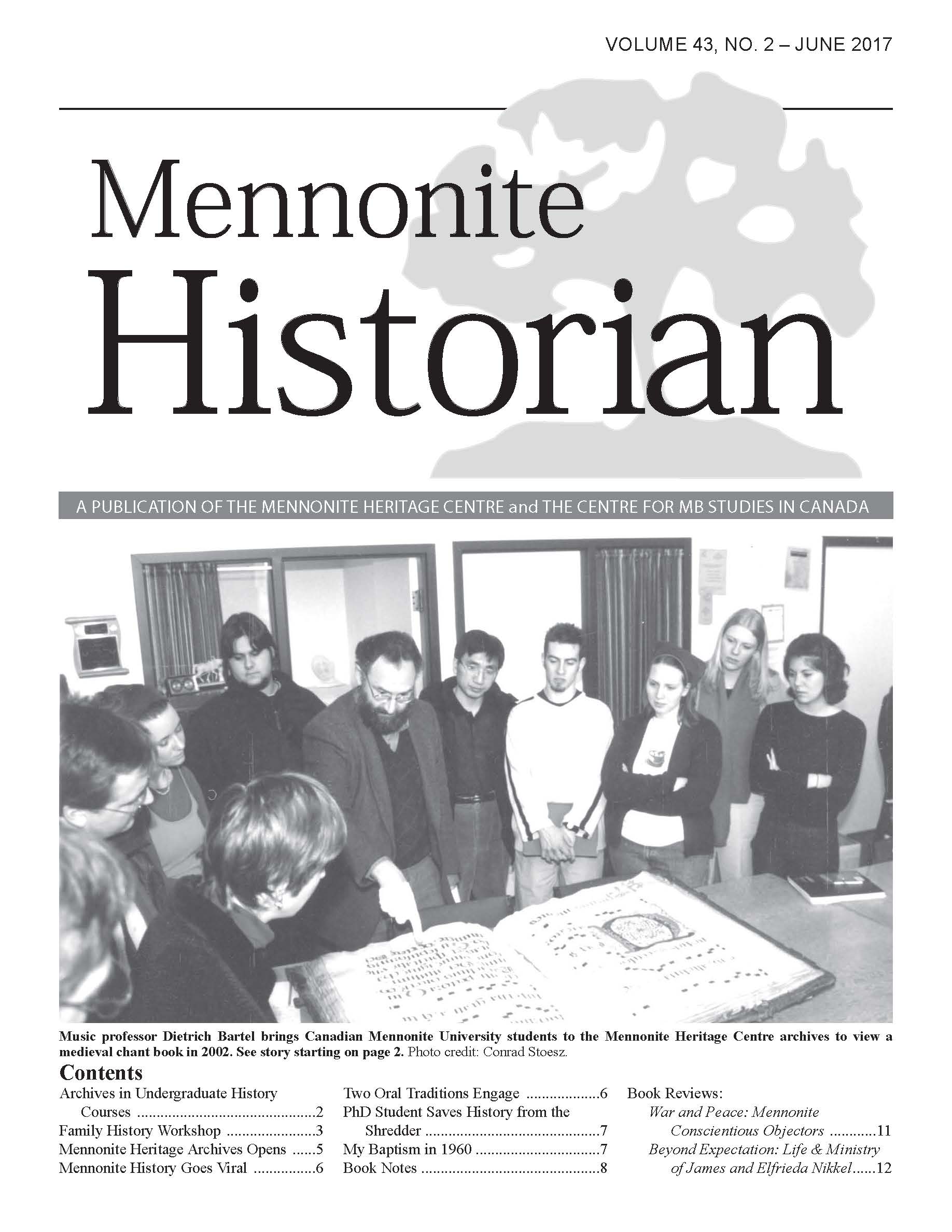 Mennonite Historian (June 2017)