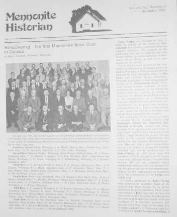 Mennonite Historian (December 1985)