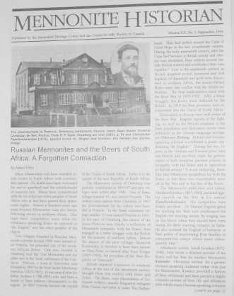 Mennonite Historian (September 1994)