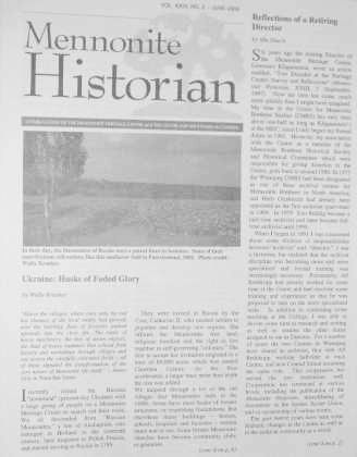 Mennonite Historian (June 2003)