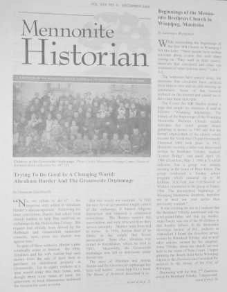 Mennonite Historian (December 2004)
