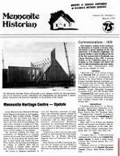 Mennonite Historian (March 1978)
