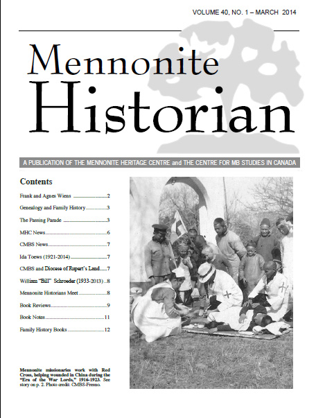 Mennonite Historian (March 2014)