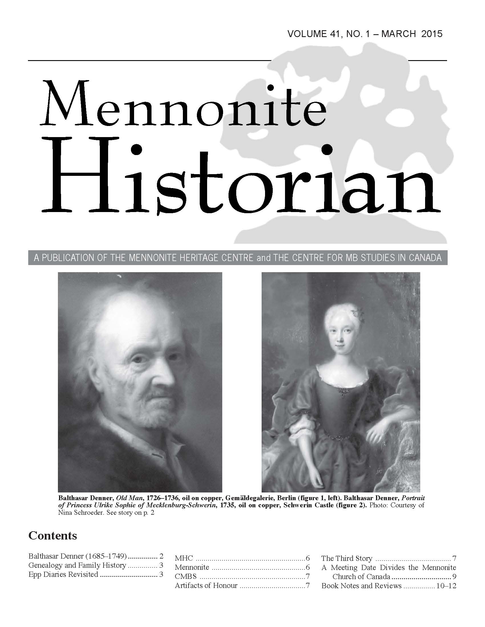 Mennonite Historian (March 2015)