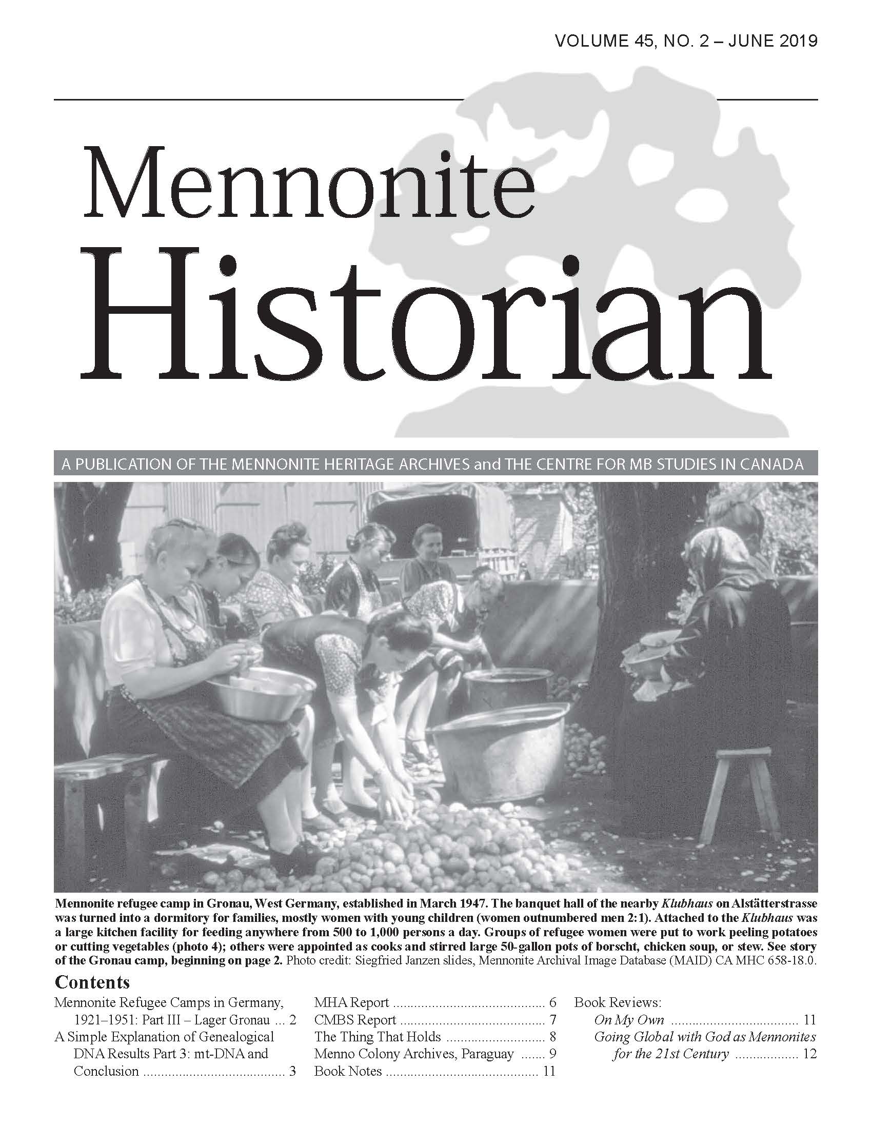 Mennonite Historian (June 2019)