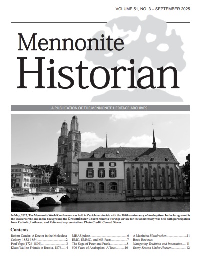 Mennonite Historian (Sep. 2025)