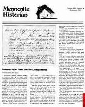 Mennonite Historian (December 1981)